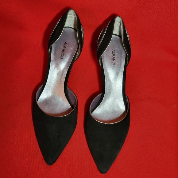 Alrando Womens Shoes Black Suede Ankle Wrap High Heels Pumps Size 10 - Picture 11 of 12